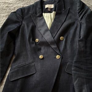 Olivia Palermo Chelsea preppy denim blazer size small excellent condition bought